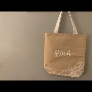 Embroidered Bride Tote
